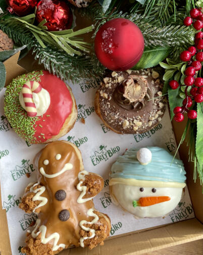 Christmas Doughnut Box of 4 - Sunday 24th December