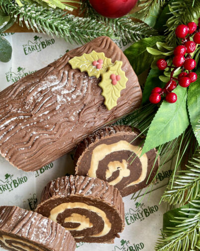 Small Christmas Brownie Yule Log (serves 6-8) - Wednesday 20th December